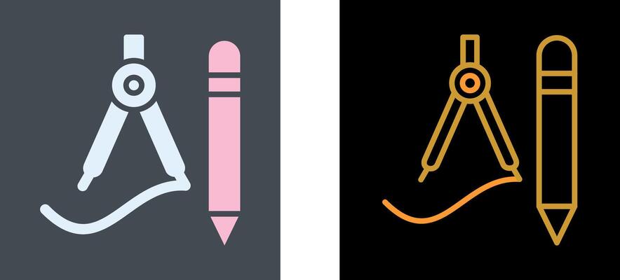 Drawing Tools Icon Design