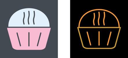 Cream Muffin Icon Design vector