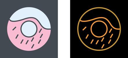 Cream Doughnut Icon Design vector