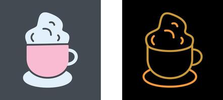 Creamy Coffee Icon Design vector