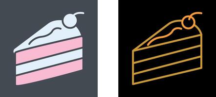 Cake Slice Icon Design vector