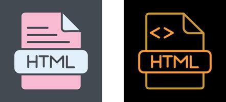 HTML Icon Design vector