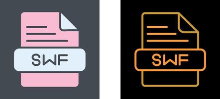 SWF Icon Design vector