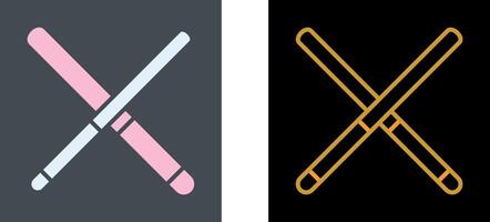 Pool Cue Icon Design vector