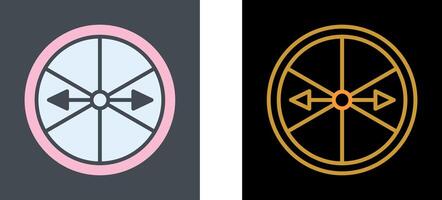 Roulette with Arrow Icon Design vector