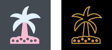 Coconut trees Icon Design vector