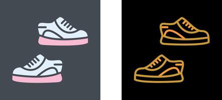 zapatillas icono diseño vector