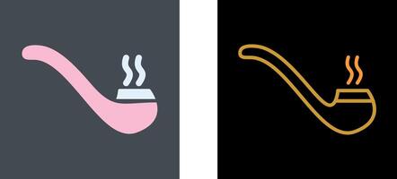 Smoking Pipe Icon Design vector