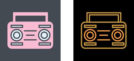 Cassette Player Icon Design vector