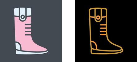 Long Boots Icon Design vector