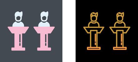 Debate Icon Design vector