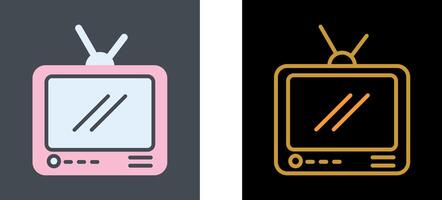 Television Broadcast Icon Design vector