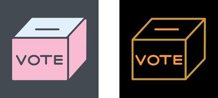 votación caja icono diseño vector