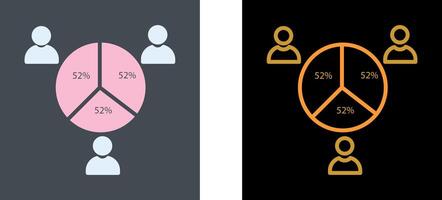 Candidate Stats Icon Design vector