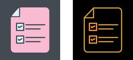 Filling Ballot Paper Icon Design vector