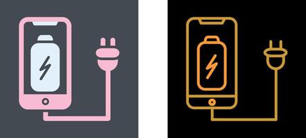 Cell and Plug Icon Design vector