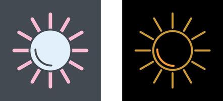 diseño de icono de sol vector