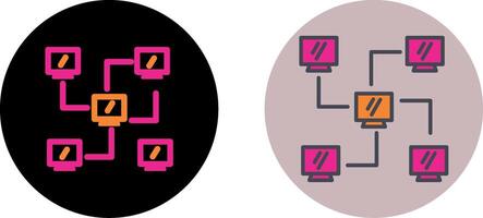 Network Icon Design vector