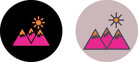 Mountain Icon Design vector