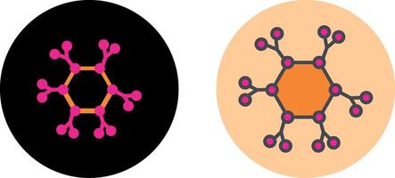 Molecule Icon Design vector