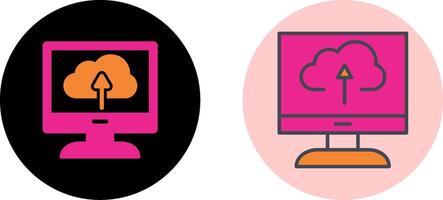 Cloud Backup Icon Design vector