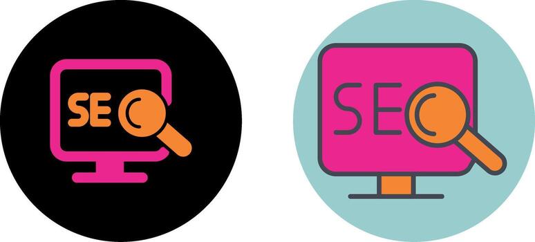 Search Engine Optimization Icon Design vector