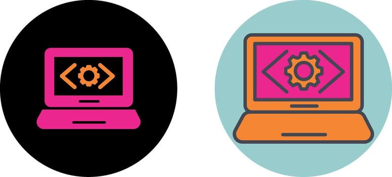 Code Optimization Icon Design vector