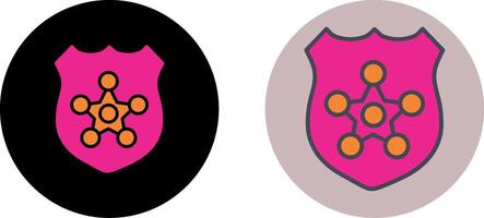 Police Badge Icon Design vector