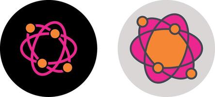 Atomic Structure Icon Design vector