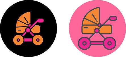 Stroller Icon Design vector