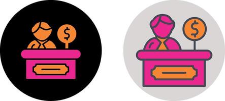 Cashier Icon Design vector