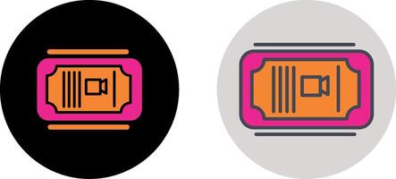 Cinema Ticket Icon Design vector