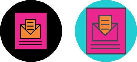 Mail Open Icon Design vector