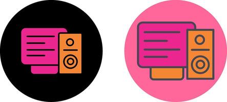 Speaker Icon Design vector