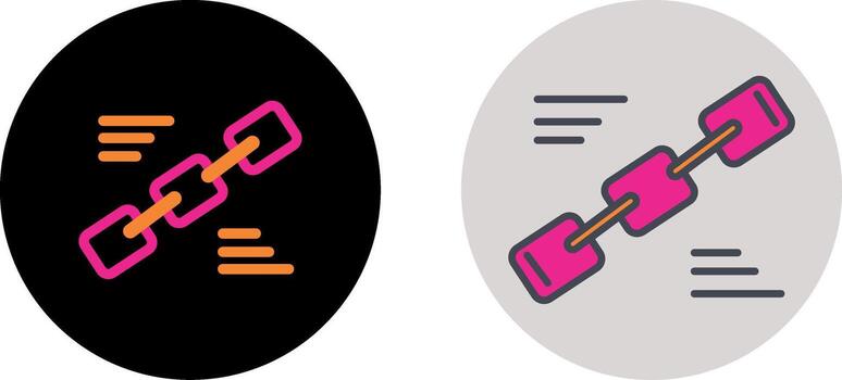 Hyperlink Icon Design vector