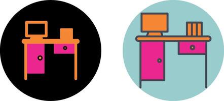 Working Table Icon Design vector