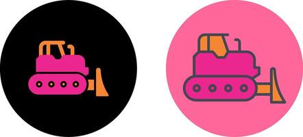 Bulldozer Icon Design vector