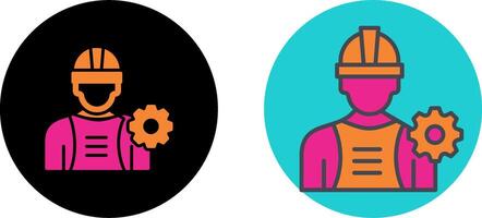 Industry Worker Icon Design vector