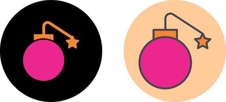 Exploding Cannon Ball Icon Design vector