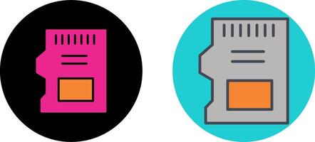 SD Card Icon Design vector
