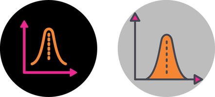 Histogram Icon Design vector