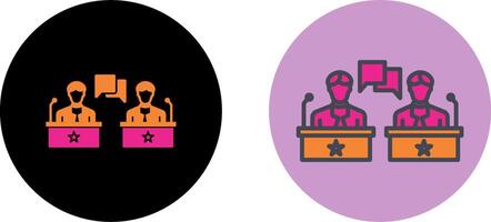 Debate Icon Design vector