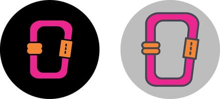 Carabiner Icon Design vector