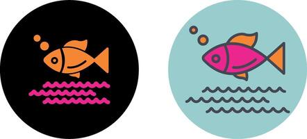 Fish Icon Design vector