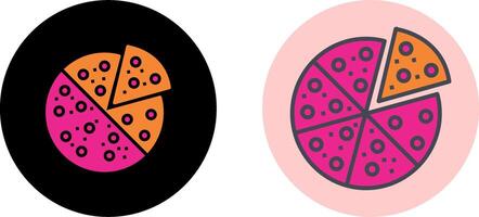 Pizza Slice Icon Design vector