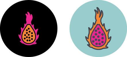 Dragon Fruit Icon Design vector