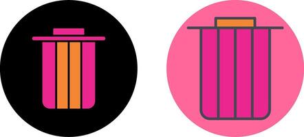 Dustbin Icon Design vector