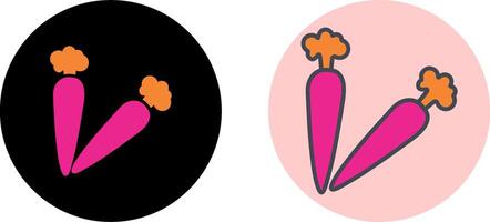 Carrot Icon Design vector