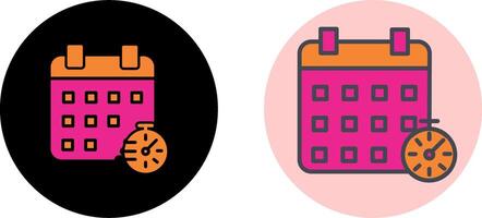 Timetable Icon Design vector