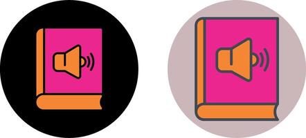 Audio Book Icon Design vector